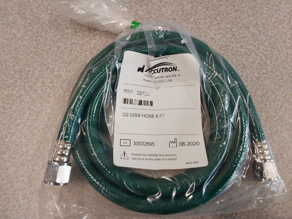 Accutron O2 Hose DISS, 6ft., PN 22735