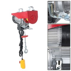 1320lbs Electric Lifting Winch 110V w/14ft Wired Remote Garage Crane Hoist