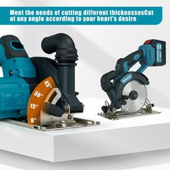 21V 6-1/2 inch Cordless Circular Saw with Two Batteries Two saw blades brand new