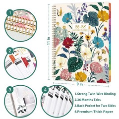 2026-2028 Monthly Planner/Calendar – 3 Year Monthly Planner 2026-2028, 9” x …