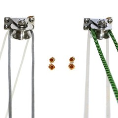 2.36” V-Groove Belt Pulley Track Rollers Rope Cable Wire Pulley Wheel Steel