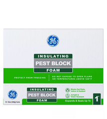 🚨TWO PACK 12 OZ CANS! New GE Pest/Rodent Block Insulating White Foam Sealant🚨