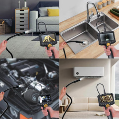 1080P HD Borescope Camera, IP67 Waterproof Endoscope with 8 Adjustable LED Light