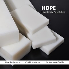 White Polyethylene Block 2x12x3 HDPE DIY