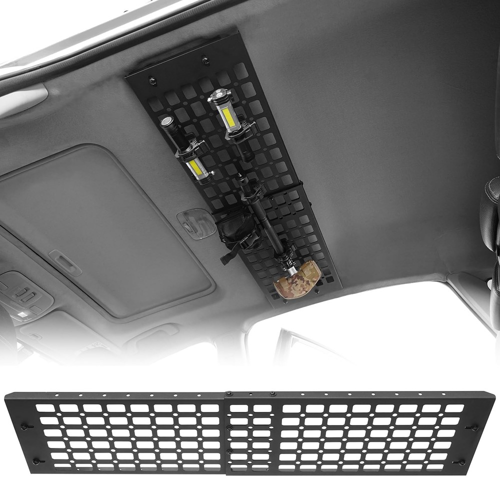 For 2013-2017 Subaru XV Crosstrek Rear Overhead MOLLE Ceiling Cargo Shelf Steel