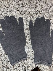 6X Safety String Knit Gloves, Large, Cotton/Polyester, Gray