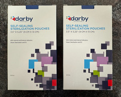 Sterilization Pouches 3.5″ x 5.25″ Darby 200/box (Lot 2 boxes)