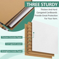 30 Pack Assorted Small Shipping Boxes – White Corrugated Mailers for Small Bu…