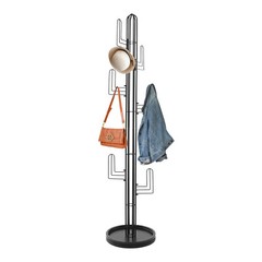 Black Clothing Rack Stand Freestanding Coat Rack Cactus Shape Clothing Stand