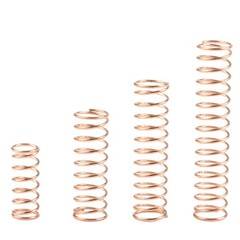 Miniature Compression Spring Brass Wire 5mm – 40mm Length 0.1mm – 1.2mm Diameter