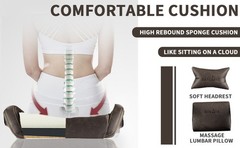 Gaming Chair with Footrest Ergonomic Computer Chair Massage Lumbar Cushion
