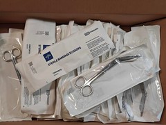 MEDLINE Bandage Scissors Surgical Medical Nurse Premium Curved Heavy Duty 7.25″