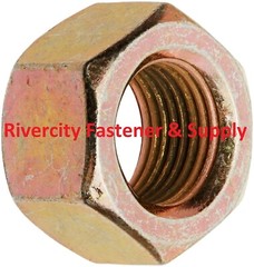 3/4-16 Steel Grade 8 Hardened Hex Nuts 3/4×16 Nut 3/4 x 16 ZY Fine Thread