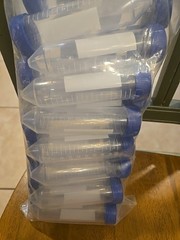 Azzota® 50ml Sterilized Non-disposable Centrifuge Tubes, 25/pk