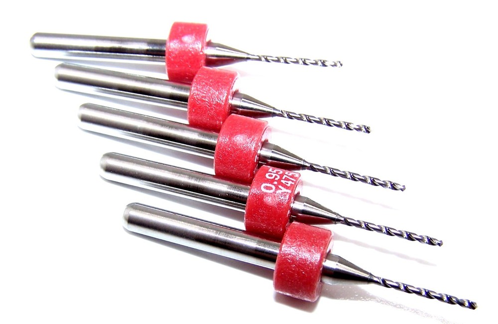(5) 0.95mm (.0374″) CARBIDE PRINTED CIRCUIT BOARD DRILLS 475.0374.400