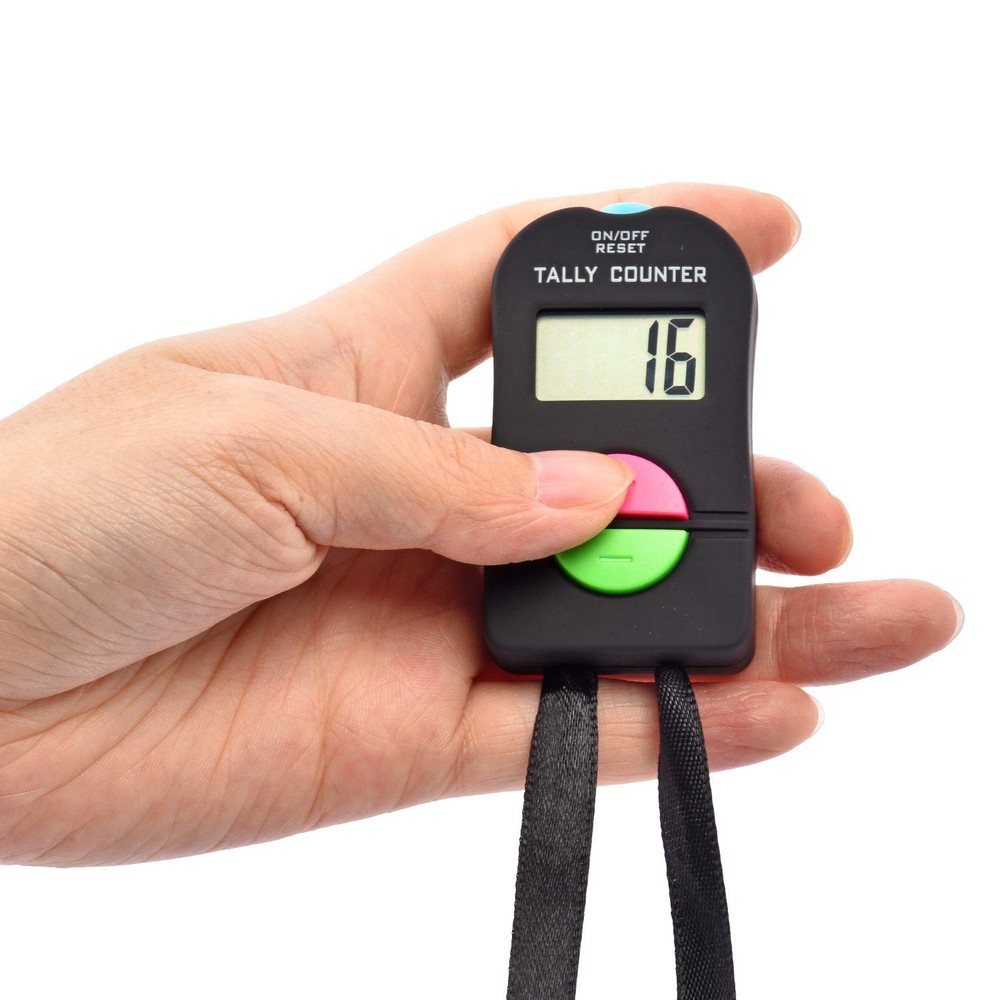 Electronic Tally Counter/Handheld Number Clicker with Lanyard, 4-Digital,Disc…