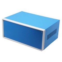 Electronic Enclosures Blue Metal Enclosure Project Case DIY Box Junction Case