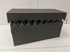 LOT OF 4 Soft Eggcrate Foam Acoustic Shipping Packing Block 8.25″ x 17.5″ x 3″