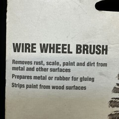 Norton 50583-038 Stainless 4” Wire Wheel Brush METAL – NEW {50}