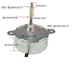 TYC-40 110V AC Small Gear Synchro Motor 5/6RPM CW/CCW by Electric Motor Suppl…
