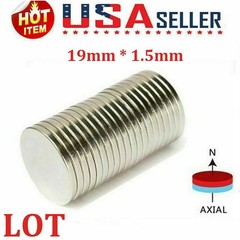 lot Super Strong 3/4in * 1/16in Round Disc Neodymium Magnets Rare Earth Lot US