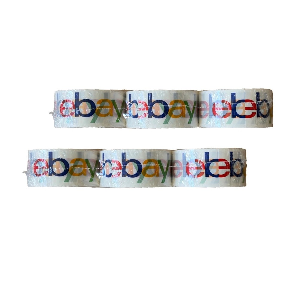 6 new Rolls of eBay-branded Packaging Packing Tape each is 2 inches W x 75yds L