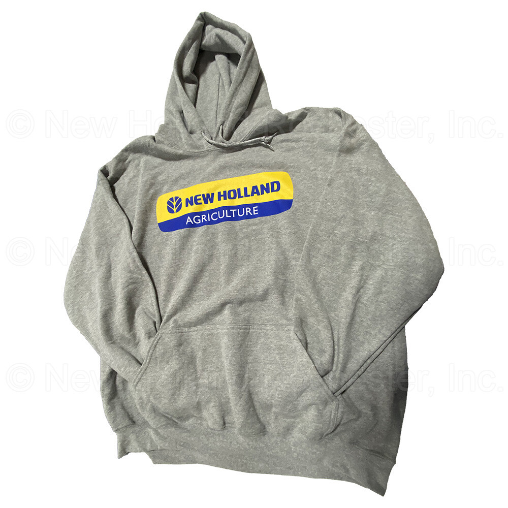 New Holland Men’s 2XL Gray Hooded Sweatshirt Part # GRAYHOODIE-2XL