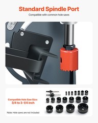 VEVOR Pipe Notcher 1/2 to 2-inch Tubing Notcher with 0 to 60° Adjustable Angle