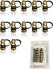 12 Pack Fuel Gas Can Vent Caps Kits Made of Durable Brass Fuel Gas