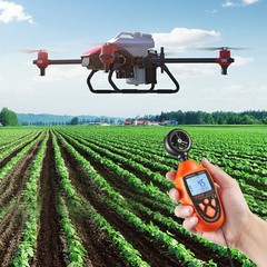 VEVOR Handheld Anemometer Digital Wind Speed Meter Gauge 14℉-113℉with LED Screen