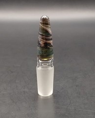Multicolor Swirl 14mm Glass Male Ground Joint Stopper Cap