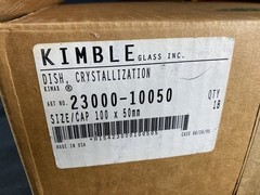 KIMBLE KIMAX 340mL 100x50mm Glass Crystallization Dish 23000-10050 (18/Cs)