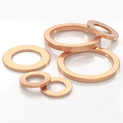 Metric Copper Sealing Washers Flat Gasket Rings Form A DIN 7603 A – M3 – M60