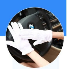 10 Pairs White Cotton Gloves Large Size for Art Handling Coin Jewelry Inspection