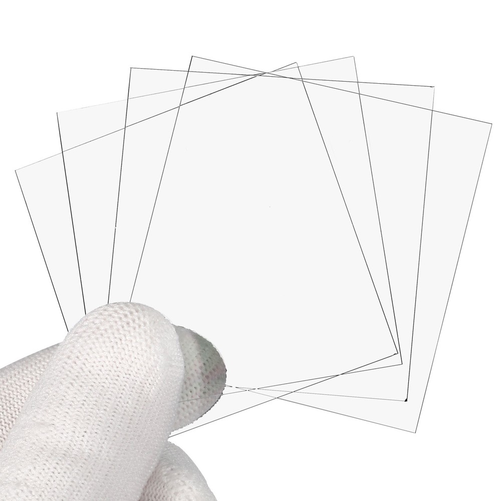 4 Pcs 60x60mm Glass Streak Plate Lab Glass Slides Microscope Glass Slides