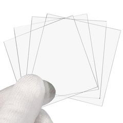 4 Pcs 60x60mm Glass Streak Plate Lab Glass Slides Microscope Glass Slides