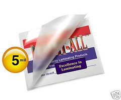 LAM-IT-ALL School ID Cards Hot Laminating Pouches 5 Mil 2-1/2 x 3-5/8 (25/pack)