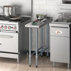 36″W x 12″L Stainless Steel Restaurant Equipment Filler Table with Open Base