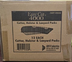 Easy Cut 4000 Auto Retract Safety Box Cutter / Holster & Lanyard Case Of 12