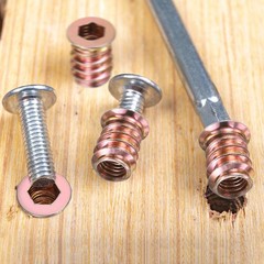 M METERXITY 20pc M4x12mm Threaded Inserts Gold
