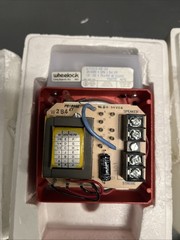 Pair of 2 WHEELOCK ET1010-WS-24 HORN STROBE Fire Alarm Devices.
