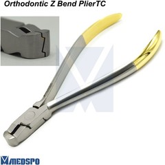Orthodontic Z-Bend Plier TC Dental Arch Wire Step Bending Detailing Pliers
