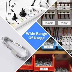 6PK Dymo A18444 Black on White Industrial IND Vinyl Label Tape 1/2″x1.5m Rhino