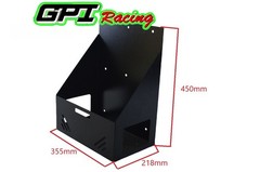 20L Heavy Duty Black Canopy/Trailer Mounted Single Jerry Can HOLDER BLACK