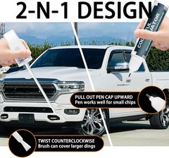 Diamond Black Crystal Pearl~Coat Touch Up Paint for Dodge Ram