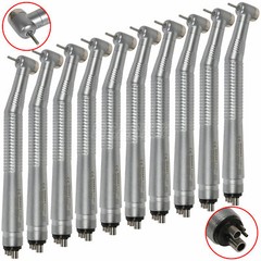10 Pcs NSK Style Dental High Speed Handpiece Push Button Type 4 Hole fast HOT