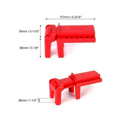 QWORK Ball Valve Lockout, Safety Lock, 1/2″ – 2-1/2″ Diameter, 20 Pack, Red