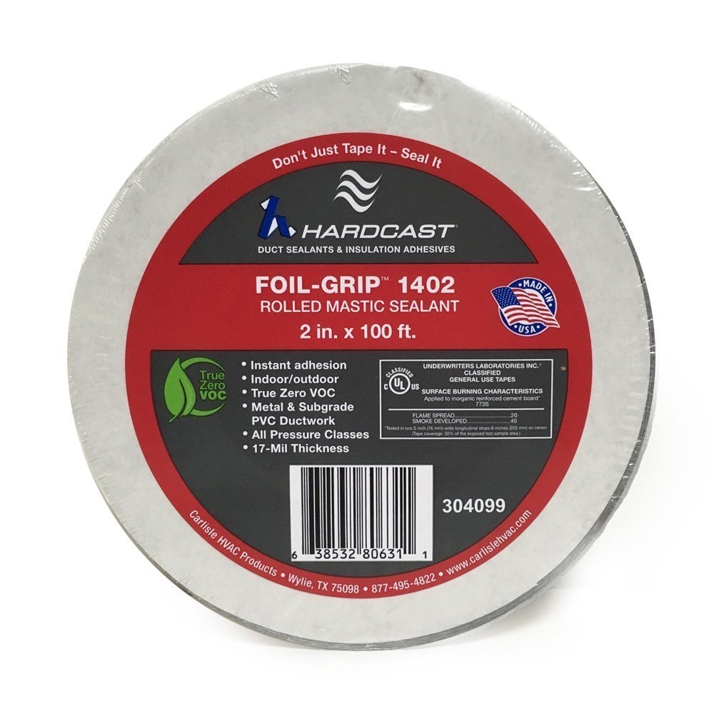 Hardcast 304099 Foil-Grip 1402 Mastic Duct Sealant 2 x 100′
