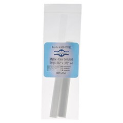 House Brand Dentistry Mylar Matrix Clear Celluloid Strips .002″X .375″X4″ 100/Pk