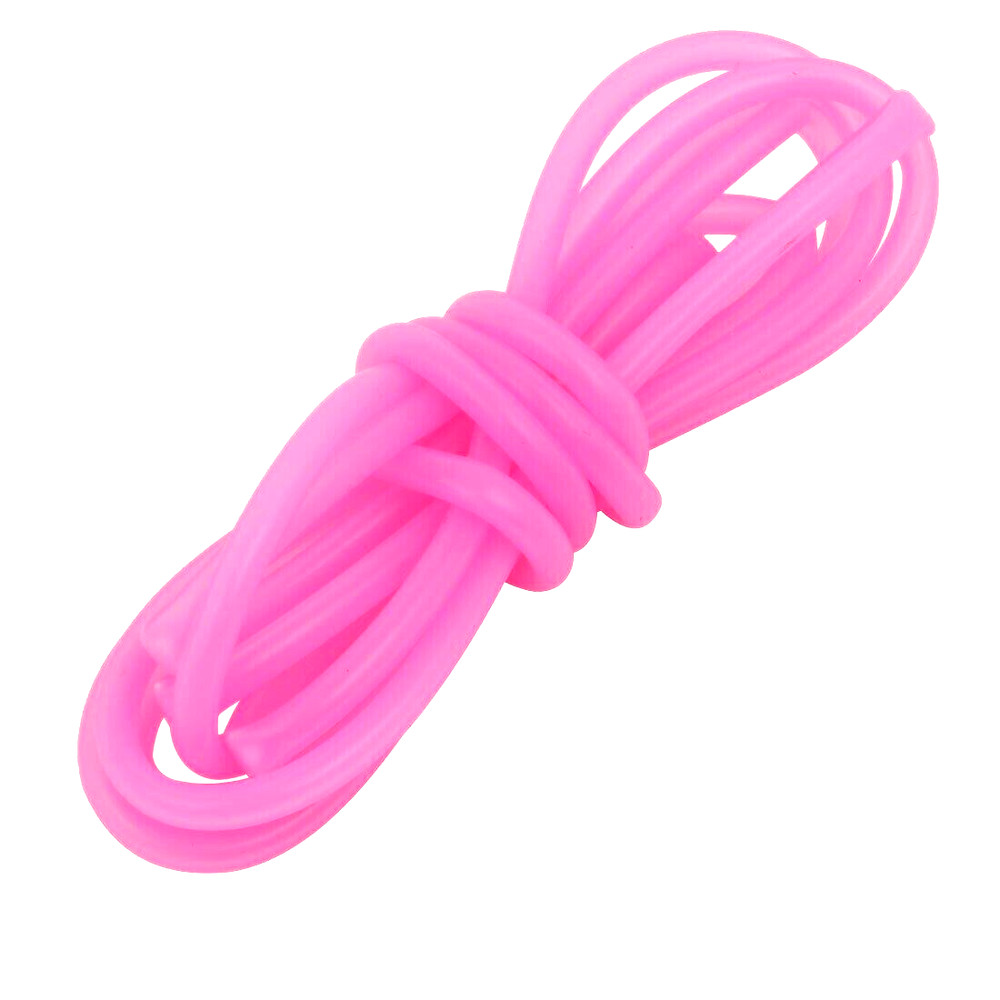 3mm x 5mm Dia High Temp Resistant Silicone Tube Hose Rubber Pipe Pink 2M bx76
